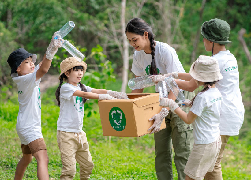 Clean up trash to protect the environment